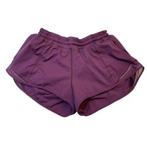 Lululemon Purple Hotty Hot Shorts